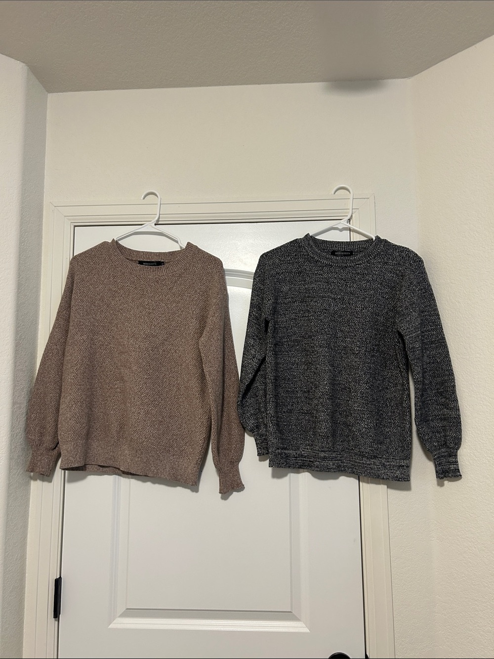 Pair of Women’s Chunky Crewneck Sweaters - Size Small